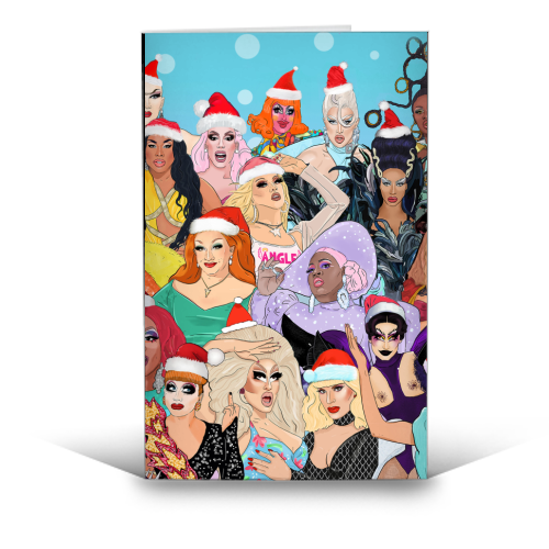 Christmas Queens - funny greeting card by The Queer Store