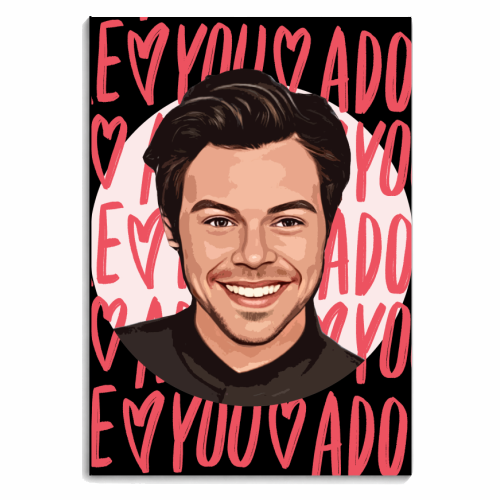 ADORE YOU HARRY - personalised A4, A5, A6 notebook by DOLLY WOLFE