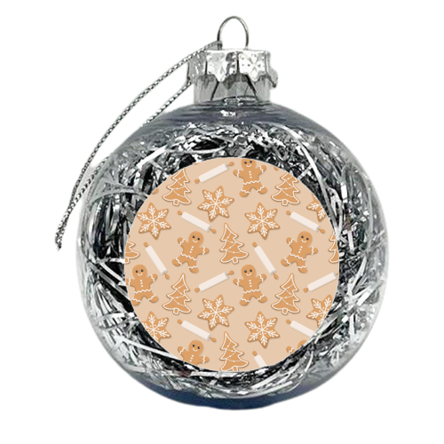 Christmas Cookies Pattern - xmas bauble by Amy Farmer