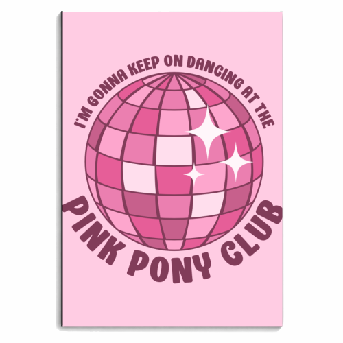 Pink Pony Club -  Disco Ball - personalised A4, A5, A6 notebook by Amy Farmer