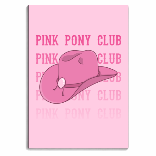 Pink Pony Club - Cowboy Hat - Chappell Roan - personalised A4, A5, A6 notebook by Amy Farmer