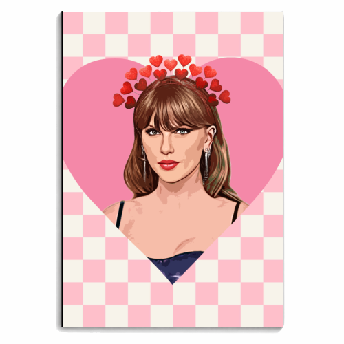 Love Taylor Check - personalised A4, A5, A6 notebook by DOLLY WOLFE