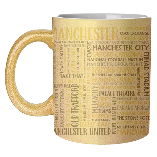 Manchester Square Design - unique mug by All About Words Designs
