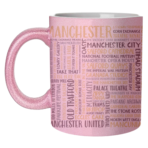 Manchester Square Design - unique mug by All About Words Designs