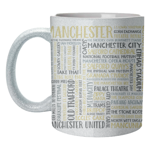 Manchester Square Design - unique mug by All About Words Designs