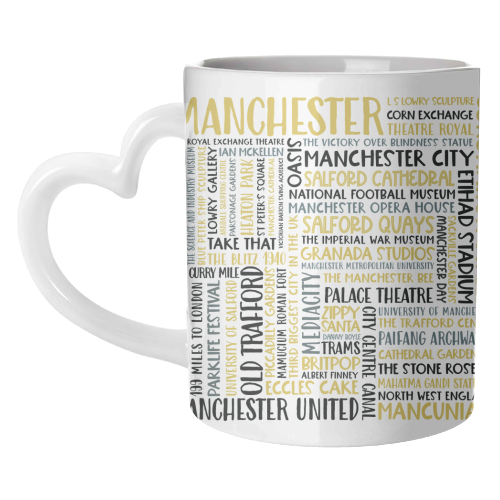 Manchester Square Design - unique mug by All About Words Designs