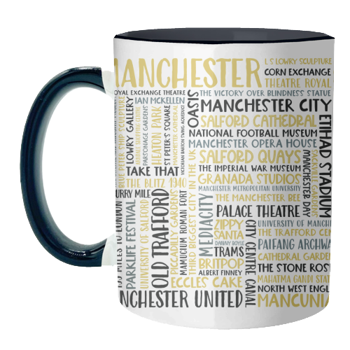 Manchester Square Design - unique mug by All About Words Designs