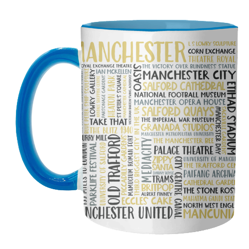 Manchester Square Design - unique mug by All About Words Designs