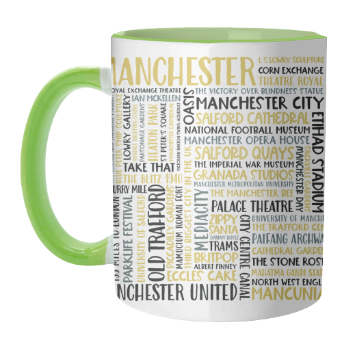 Manchester Square Design - unique mug by All About Words Designs