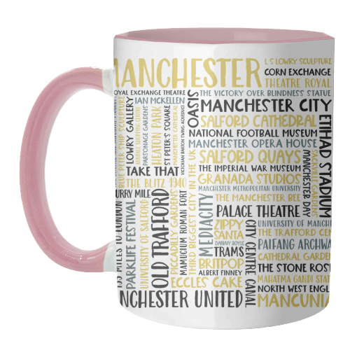 Manchester Square Design - unique mug by All About Words Designs
