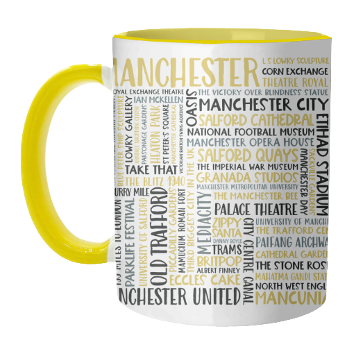 Manchester Square Design - unique mug by All About Words Designs