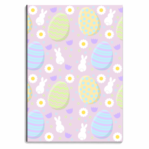 Easter Eggs & Rabbits - personalised A4, A5, A6 notebook by Amy Farmer
