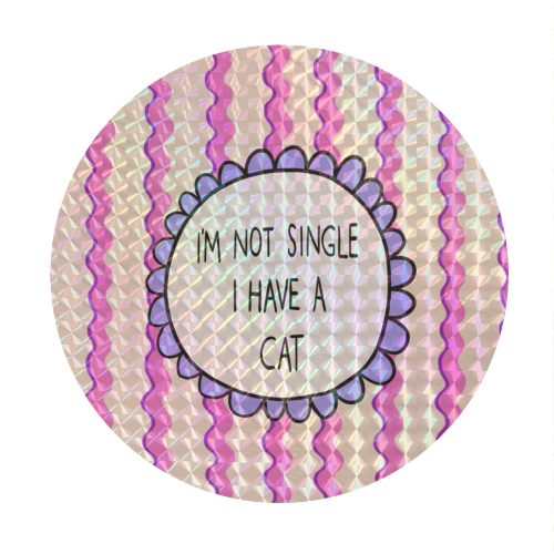 I'm Not Single - Circle Sticker by The Paper Tail