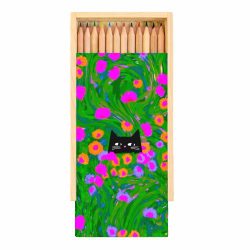Meadow Cat - Coloured Pencils with Box by The Paper Tail