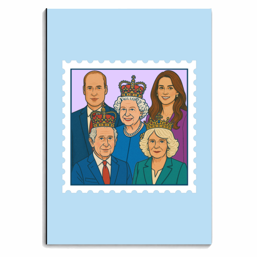 The Royal Stamp - personalised A4, A5, A6 notebook by Ms Doodle