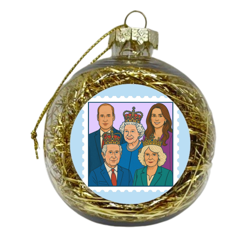 The Royal Stamp - xmas bauble by Ms Doodle
