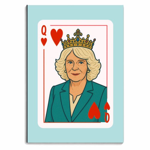 Queen Camilla of Hearts - personalised A4, A5, A6 notebook by Ms Doodle