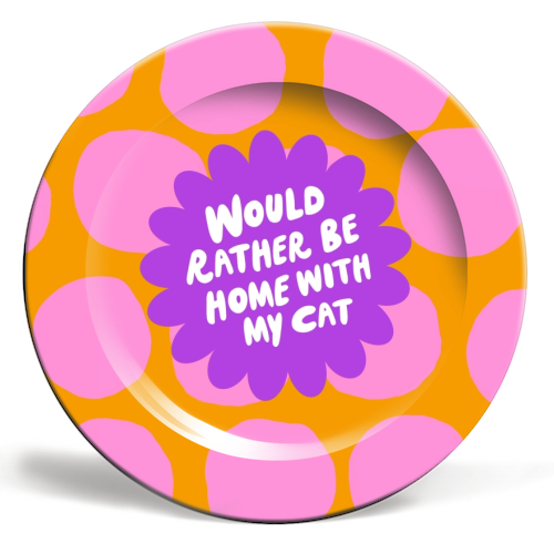 Rather Be Home - ceramic dinner plate by The Paper Tail