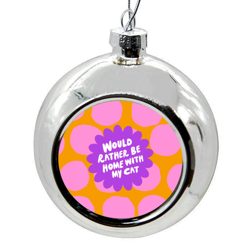 Rather Be Home - colourful christmas bauble by The Paper Tail