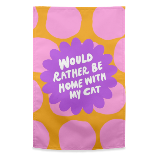 Rather Be Home - funny tea towel by The Paper Tail