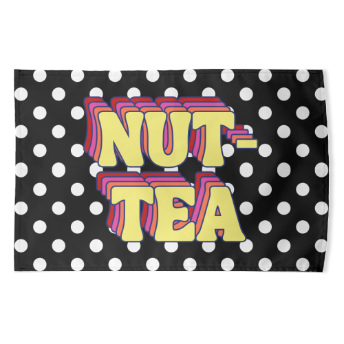 Nut-Tea - funny tea towel by Nida Designs