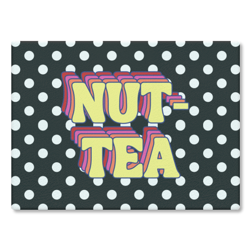 Nut-Tea - glass chopping board by Nida Designs