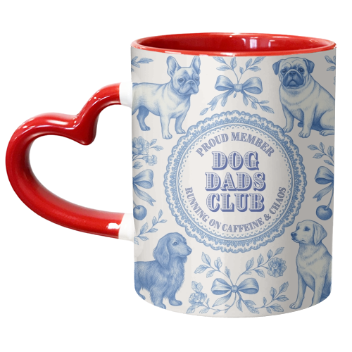 Dog Dads Club - unique mug by Lilly Rose