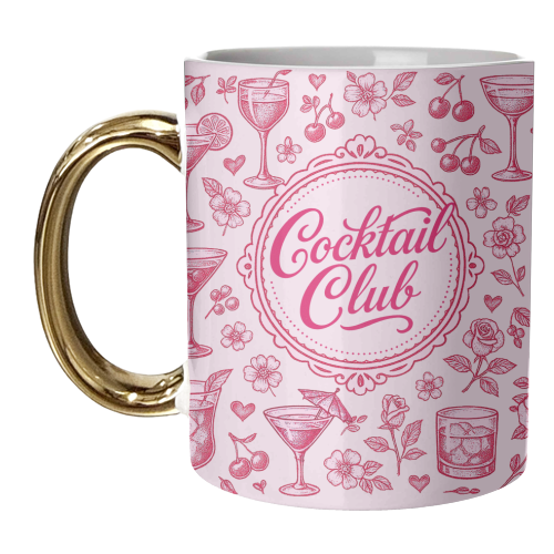 Cocktail Club - unique mug by Lilly Rose