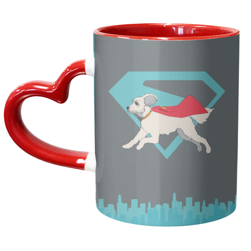 Superdog - unique mug by Danny Welch