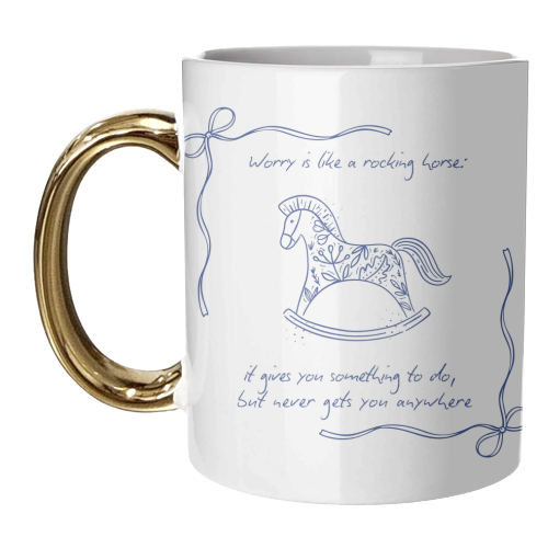 Rocking Horse - unique mug by Ms Doodle