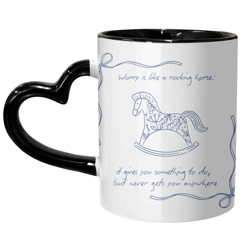 Rocking Horse - unique mug by Ms Doodle