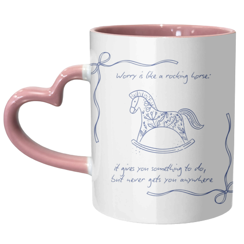 Rocking Horse - unique mug by Ms Doodle