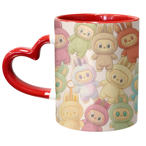 Labubu Love - unique mug by Ms Doodle