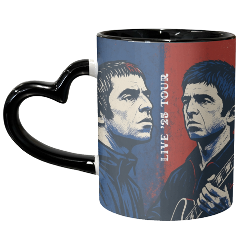 Oasis. Live 25' Reunion Tour - unique mug by Faith Mercer