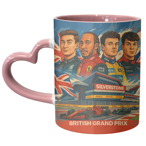 British Racing Drivers - unique mug by Ms Doodle