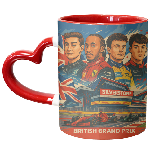 British Racing Drivers - unique mug by Ms Doodle