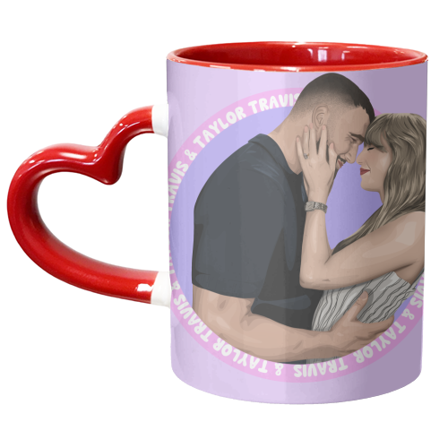 Taylor and Travis - unique mug by Pink and Pip