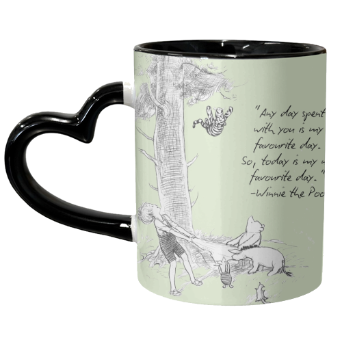 A day spent with you - unique mug by Ms Doodle