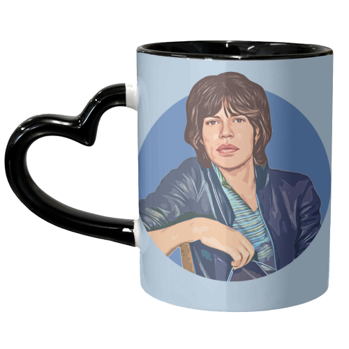 Young Mick - unique mug by DOLLY WOLFE