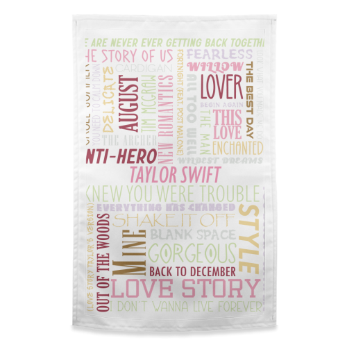 Taylor Songs - funny tea towel by All About Words Designs