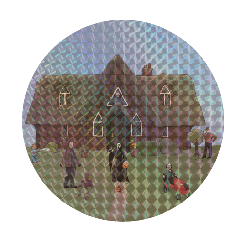 Horror Films - Circle Sticker by The Queer Store