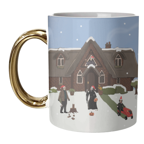 Horror Christmas - unique mug by The Queer Store
