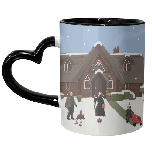 Horror Christmas - unique mug by The Queer Store