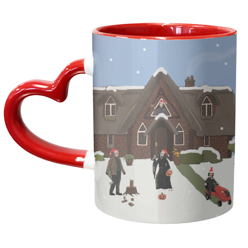 Horror Christmas - unique mug by The Queer Store