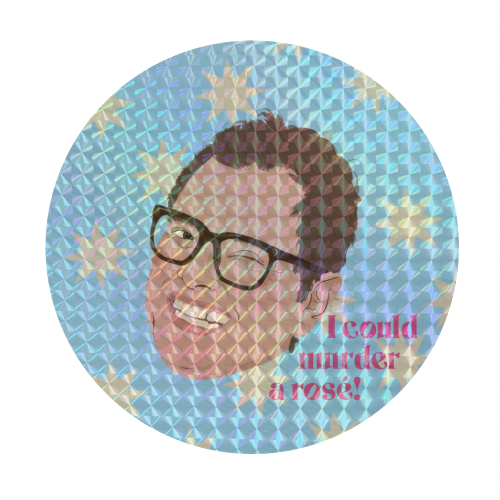Alan Carr Cheeky - Circle Sticker by The Queer Store