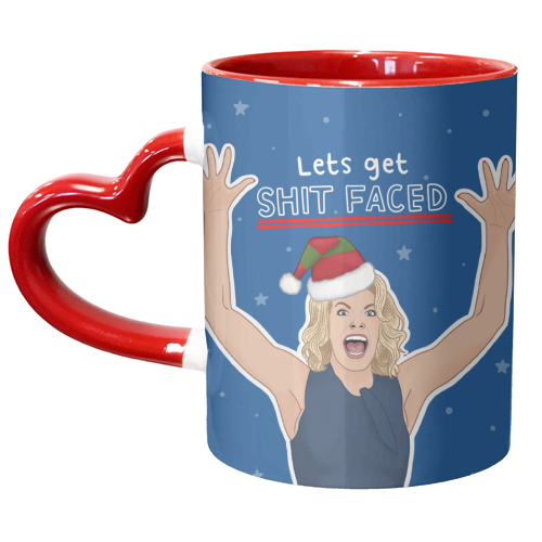 Sh*t faced - unique mug by Loren Grosvenor