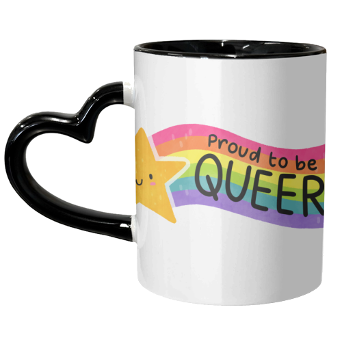 Proud to be Queer - unique mug by Loren Grosvenor