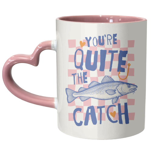 You're Quite The Catch - unique mug by Claire Atwood