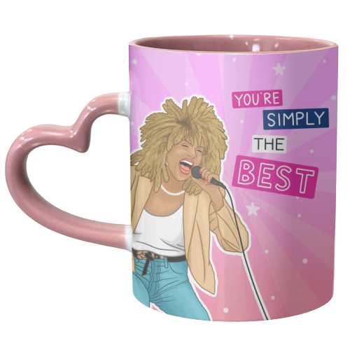 Simply the best - Tina Turner - unique mug by Loren Grosvenor