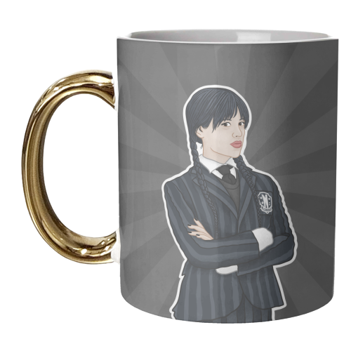 Wednesday Addams - unique mug by Loren Grosvenor